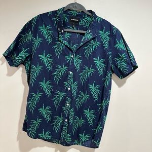 Men’s Bonobos Printed Palm Short-Sleeve Shirt — Size XL